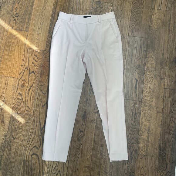 Theory Treeca 2 Traceable Wool Trousers Ivory White Size 0 - Picture 1 of 10
